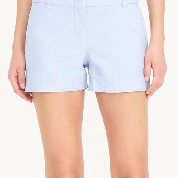 J. Crew Factory blue Oxford shorts - Picture 2 of 9
